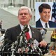 Outgoing Speaker Of The House Newt Gingrich answers reporters' questions regarding hazing practices within Congress. Inset: Freshman Sen. Thomas Pruitt (R-RI), who died early Tuesday morning after he was beaten and forced to drink more than a liter of vodka by senior legislators.